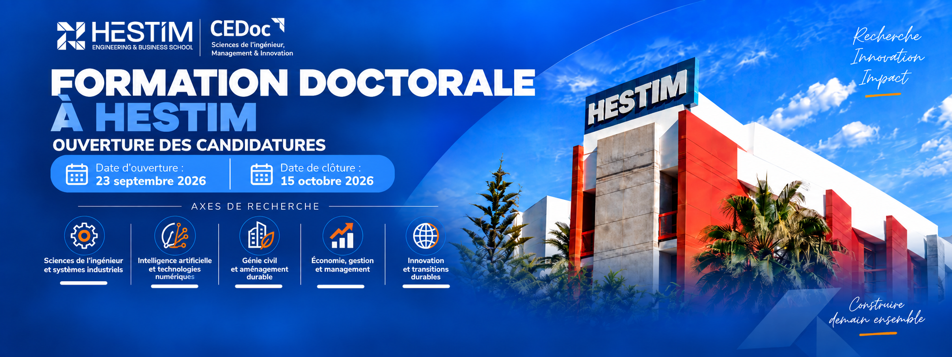 Formation doctorale à HESTIM - CEDoc